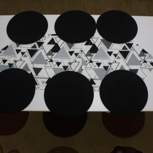 Geometrik Desenli Runner Takımı