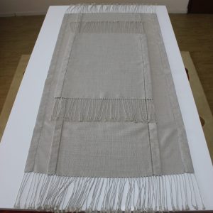 İşlemelik Taş Rengi Etuval Linen Salon Takımı